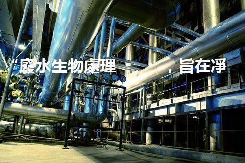 “廢水生物處理，旨在凈化水源，守護(hù)碧水藍(lán)天”